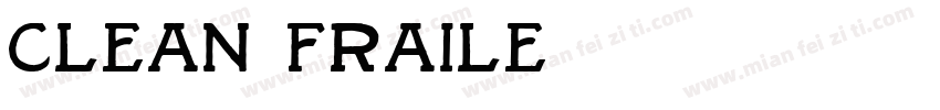 clean fraile字体转换